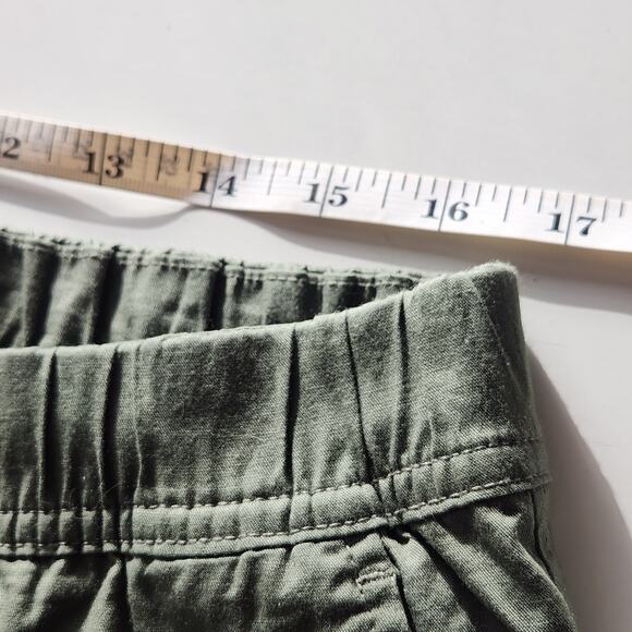 Uniqlo Cotton Pull On Relaxed Ankle Pants Tapered Leg Mens Large Green - Picture 7 of 12